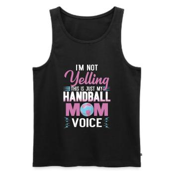 Handball Mama Voice Handball Fan Joueur de handball - Débardeur bio Premium Homme - noir - Devant - Michal (187cm)