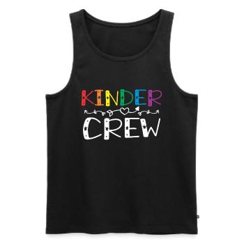 Kinder-Crew 1. Tag des Kindergartens Erzieherin - Männer Premium Bio Tank Top - Schwarz - Vorne - Michal (187cm)
