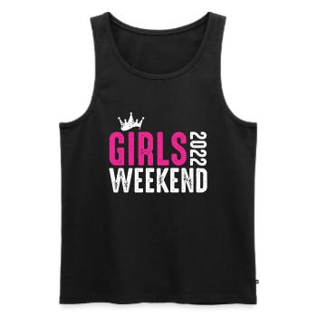 Week-end des filles 2022 Cadeau de voyage des filles - Débardeur bio Premium Homme - noir - Devant - Michal (187cm)