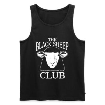 La drôle de famille sarcastique du Black Sheep Club - Débardeur bio Premium Homme - noir - Devant - Michal (187cm)
