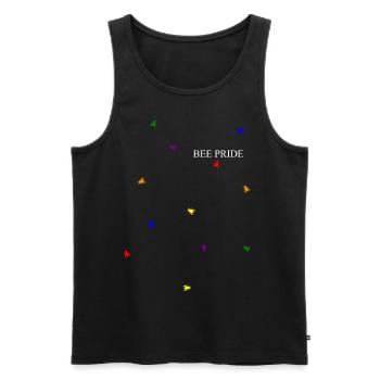 Bee Pride Gay Gay Homosexualité Diversity - Débardeur bio Premium Homme - noir - Devant - AI Model Male 178 light (178cm)