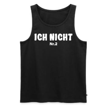 Ich nicht Nr.2 Drillinge Partnerlook - Männer Premium Bio Tank Top - Schwarz - Vorne - AI Model Male 178 light (178cm)