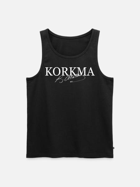 Mustafa Kemal Atatürk Signatur Korkma - Herre Premium økologisk tanktop - sort
