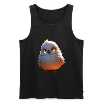 cute cartoon bird - Men's Premium Organic Tank Top - black - Front - Michal (187cm)