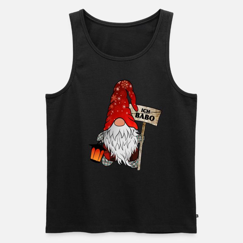 Babo Wichtel Weihnachtsgnom - Männer Premium Bio Tank Top - Schwarz