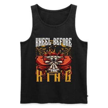 Königskrabbe | Krebstier Meerestier Ozean Geschenk - Männer Premium Bio Tank Top - Schwarz - Vorne - AI Model Male 178 light (178cm)
