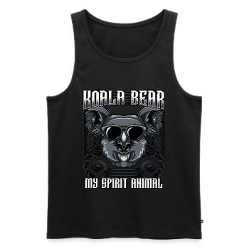 Cool Koala | Trendy Sonnenbrille Tier Geschenk - Männer Premium Bio Tank Top - Schwarz - Vorne - AI Model Male 178 light (178cm)
