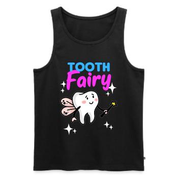 Dent Fée Dent Fée Dentiste Dentiste Docteur Cadeau - Débardeur bio Premium Homme - noir - Devant - Michal (187cm)