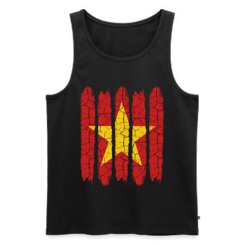 Sozialistische Republik Vietnam Cool Geschenkidee - Männer Premium Bio Tank Top - Schwarz - Vorne - Michal (187cm)