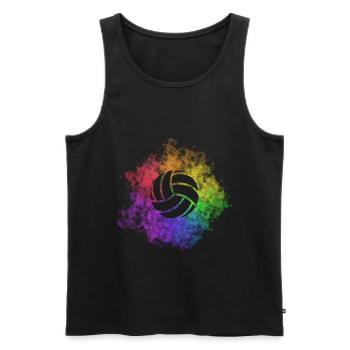 Volleyball Sport - Männer Premium Bio Tank Top - Schwarz - Vorne - Michal (187cm)