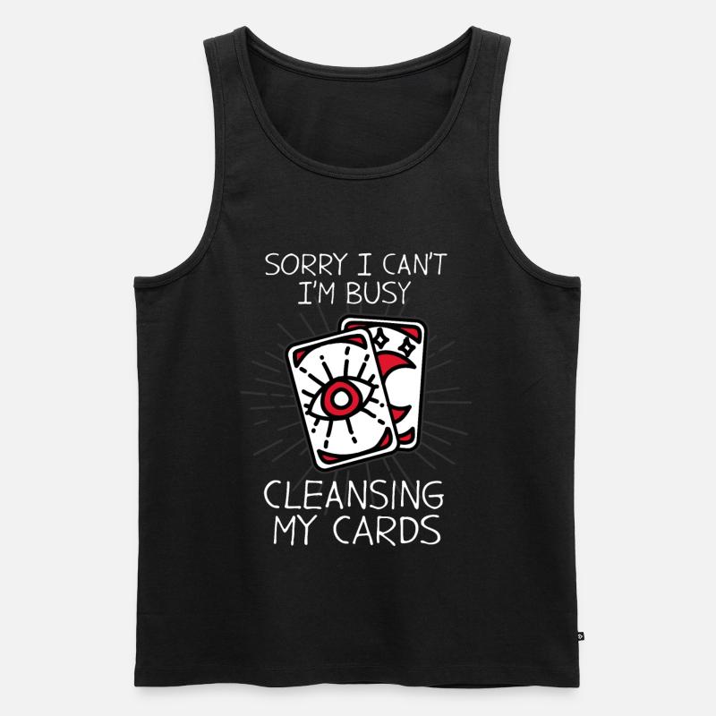 Tarot Karten Hellseher Karten Legen - Männer Premium Bio Tank Top - Schwarz