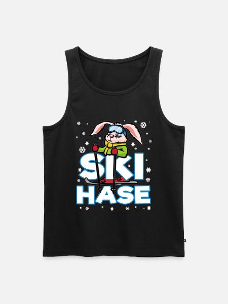 SKI HASE Ski Snow Snow - Men's Premium Organic Tank Top - black