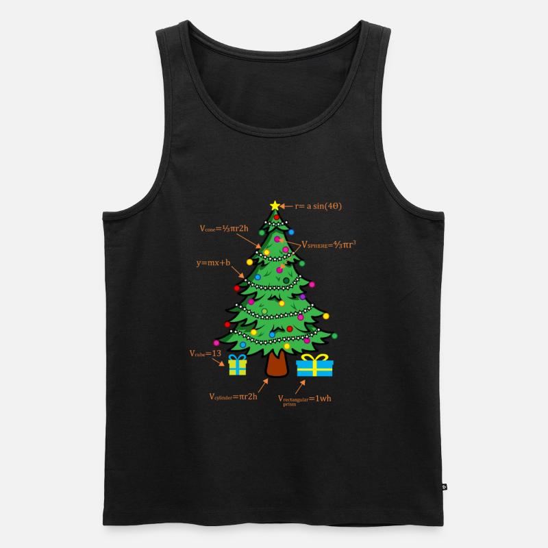 Math Geometree Math Student Math Teacher - Débardeur bio Premium Homme - noir