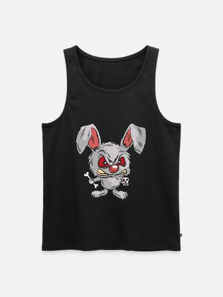 Psychopathic evil humor - Men's Premium Organic Tank Top - black