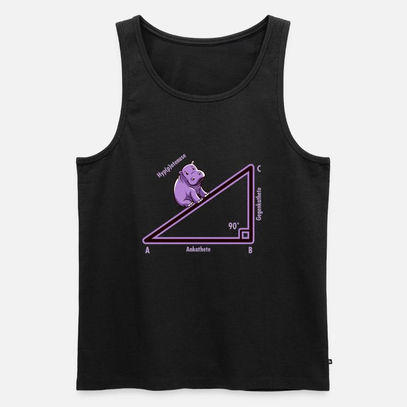 Hyppotenuse Hypotenuse Trekant Math Nerd Humor - Herre Premium økologisk tanktop - sort