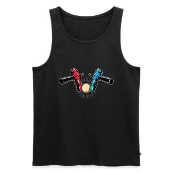 Table football Table football Kicker Football Humor - Men's Premium Organic Tank Top - black - Front - Michal (187cm)