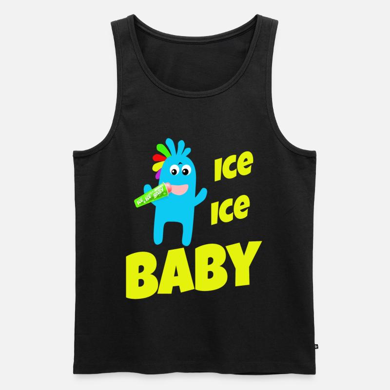 Eis Eis Baby - Männer Premium Bio Tank Top - Schwarz