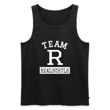 Schulbeginn Team Realschule Schulanfang Geschenk - Männer Premium Bio Tank Top - Schwarz - Vorne - Michal (187cm)