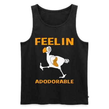 Dodo - Men's Premium Organic Tank Top - black - Front - AI Model Male 178 light (178cm)