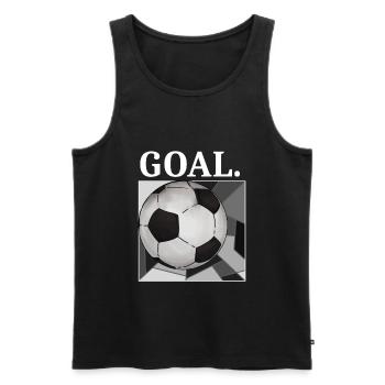 Fußball Tor Design Vintage Streetwear Design 2022 - Männer Premium Bio Tank Top - Schwarz - Vorne - Michal (187cm)