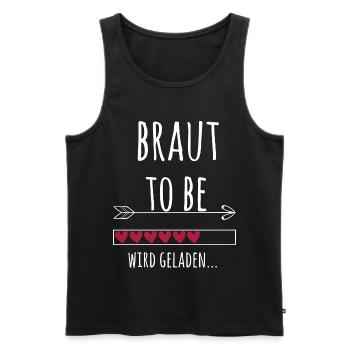 Zukünftige Braut Verlobung Junggesellenabschied - Männer Premium Bio Tank Top - Schwarz - Vorne - Michal (187cm)