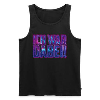 Ich war dabei! | Feiern Party Festival - Männer Premium Bio Tank Top - Schwarz - Vorne - AI Model Male 178 light (178cm)