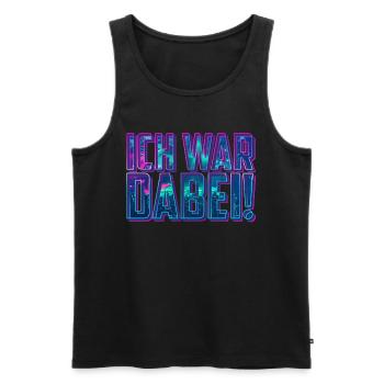 Ich war dabei! | Feiern Party Festival - Männer Premium Bio Tank Top - Schwarz - Vorne - AI Model Male 178 light (178cm)