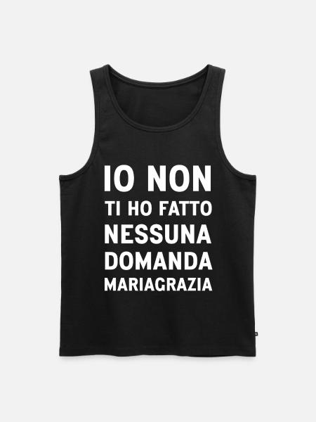 Mariagrazia (Black Version) - Men's Premium Organic Tank Top - black