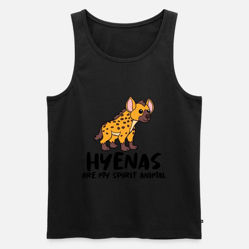 Hyäne - Männer Premium Bio Tank Top - Schwarz