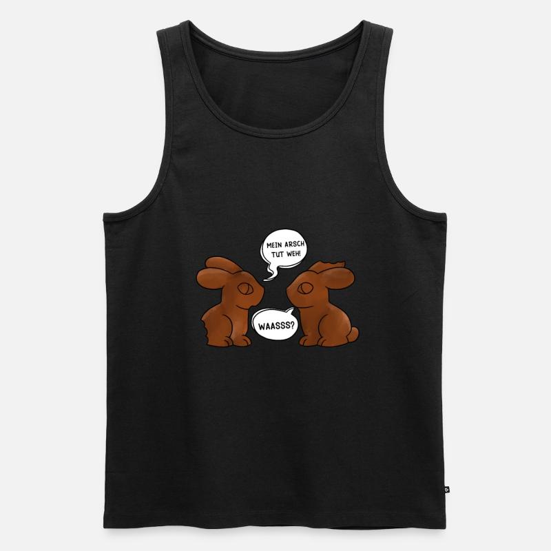 Schokolade - Männer Premium Bio Tank Top - Schwarz