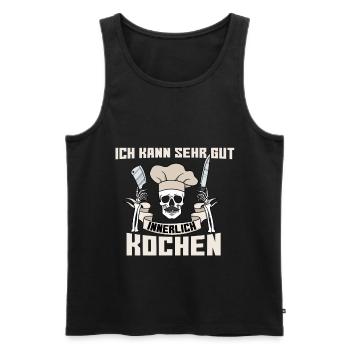 Ich Kann Sehr Gut Innerlich Kochen - Männer Premium Bio Tank Top - Schwarz - Vorne - Michal (187cm)