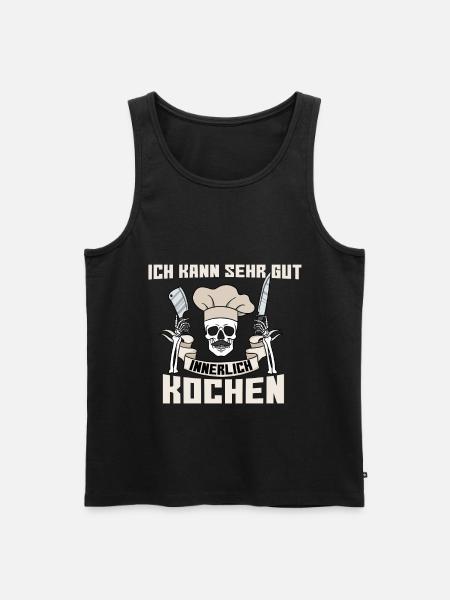 Ich Kann Sehr Gut Innerlich Kochen - Männer Premium Bio Tank Top - Schwarz