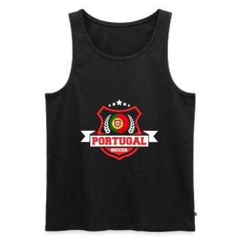 Portugal Football Cadeau - Débardeur bio Premium Homme - noir - Devant - Michal (187cm)