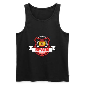 Spain football gift - Men's Premium Organic Tank Top - black - Front - Michal (187cm)