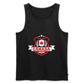 Cadeau de football canadien - Débardeur bio Premium Homme - noir - Devant - Michal (187cm)