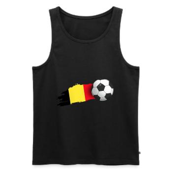 Belgien-fußball-geschenk - Männer Premium Bio Tank Top - Schwarz - Vorne - Michal (187cm)