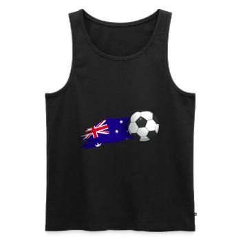 Australien-fußball-geschenk - Männer Premium Bio Tank Top - Schwarz - Vorne - AI Model Male 178 light (178cm)