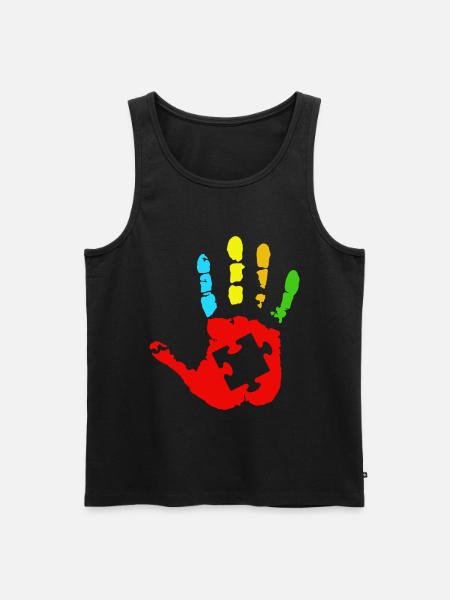 T-shirt autisme - Débardeur bio Premium Homme - noir