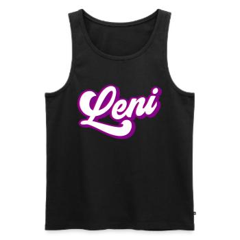 Leni | Couleurs changeantes - Débardeur bio Premium Homme - noir - Devant - AI Model Male 178 light (178cm)