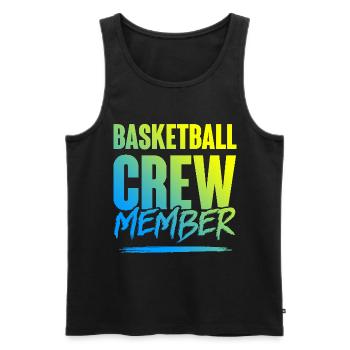 Équipe de basket-ball - Débardeur bio Premium Homme - noir - Devant - Michal (187cm)