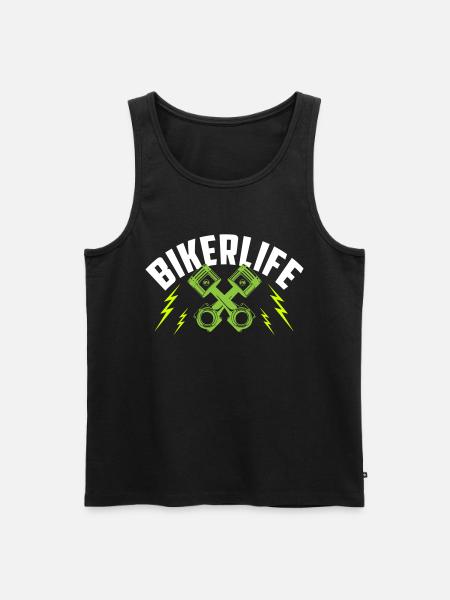Bikerlife | Farben änderbar - Männer Premium Bio Tank Top - Schwarz