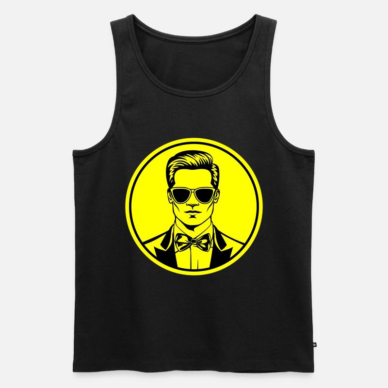Junggesellenabschied Bräutigam - Männer Premium Bio Tank Top - Schwarz