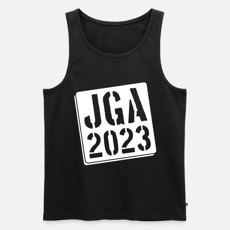 Jga 2023 Junggesellenabschied - Männer Premium Bio Tank Top - Schwarz