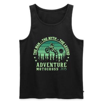 2015 Geburtstag geboren im Jahr 2015 Retro Vintage - Männer Premium Bio Tank Top - Schwarz - Vorne - AI Model Male 178 light (178cm)