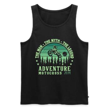 2014 Geburtstag geboren im Jahr 2014 Retro Vintage - Männer Premium Bio Tank Top - Schwarz - Vorne - AI Model Male 178 light (178cm)