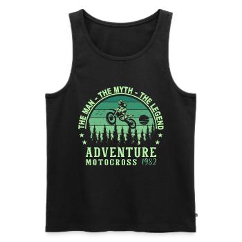 1982 Geburtstag geboren im Jahr 1982 Retro Vintage - Männer Premium Bio Tank Top - Schwarz - Vorne - AI Model Male 178 light (178cm)