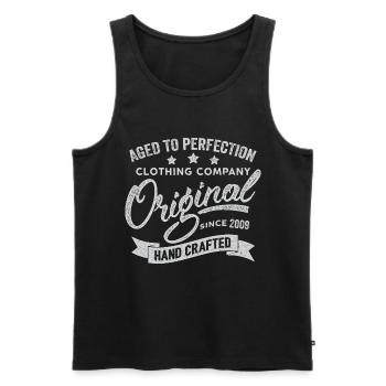 Original 2009 Vintage Retro 2009 Birthday 2009 - Men's Premium Organic Tank Top - black - Front - AI Model Male 178 light (178cm)