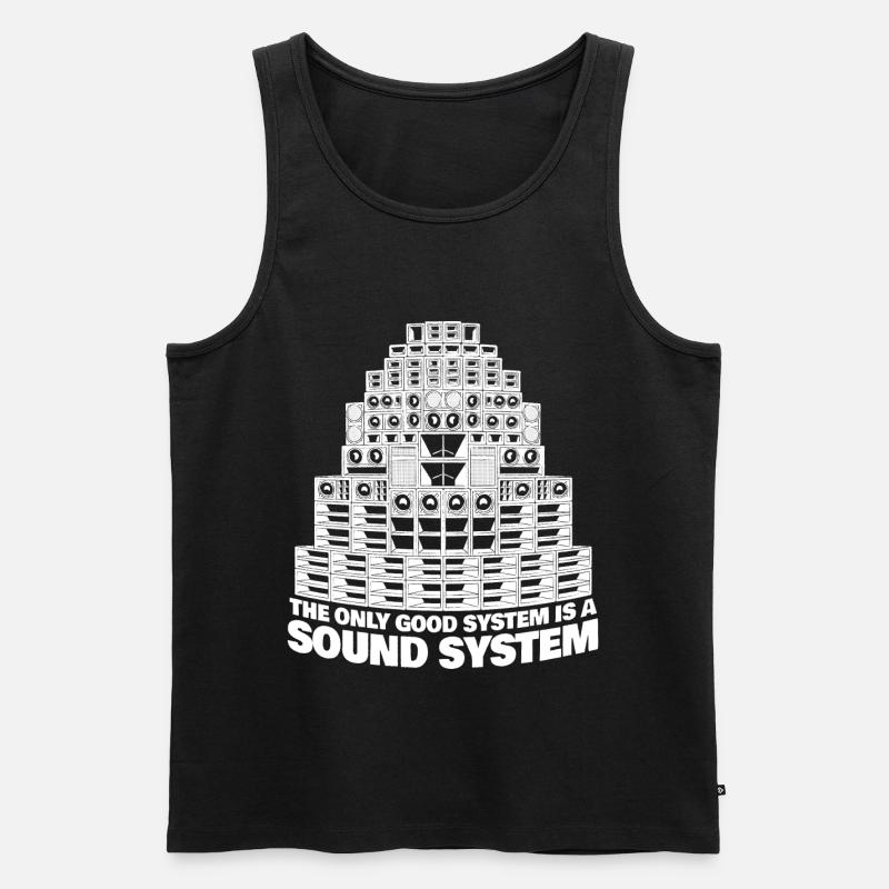 The Only Good System is a Sound System - Débardeur bio Premium Homme - noir