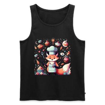 Life Is Too Short For Bad Bread - Männer Premium Bio Tank Top - Schwarz - Vorne - Michal (187cm)