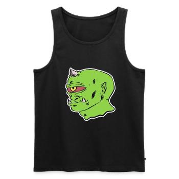 Zombie - Männer Premium Bio Tank Top - Schwarz - Vorne - Michal (187cm)